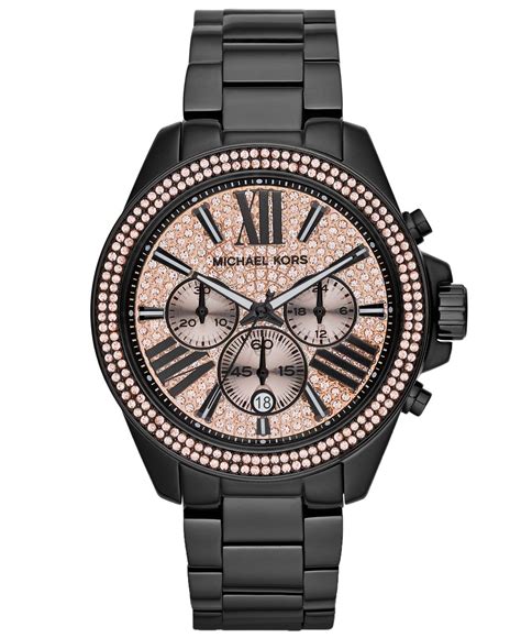 michael kors women's wren black watch mk5879|Michael Kors Women's Wren Black Watch MK5879, Black, .